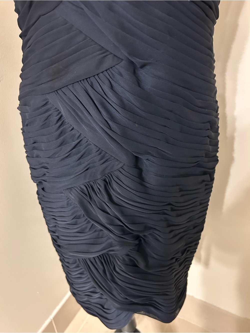 Cache Y2K Black Embellished Illusion Midi Cocktail Evening Dress SZ 10 - Picture 6 of 8